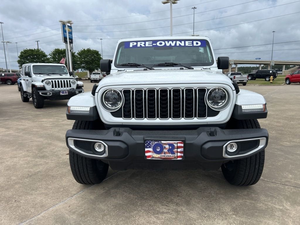Used 2025 Jeep Wrangler 4xe Sahara 4XE with VIN 1C4RJXP65SW585696 for sale in Texarkana, TX
