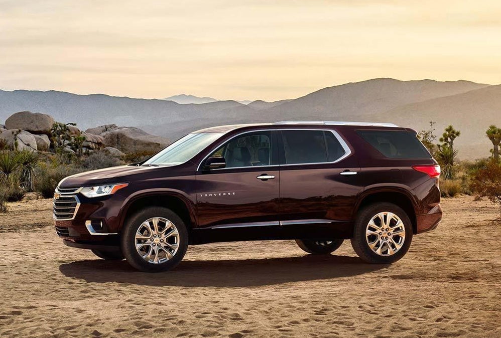 Orr Chevrolet of Texarkana Traverse parked in the desert